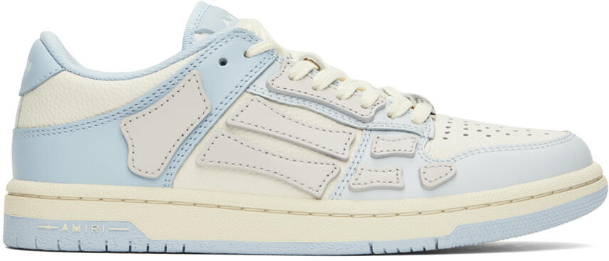 AMIRI Blue & White Two-Tone Skel Top Low Sneakers Cover