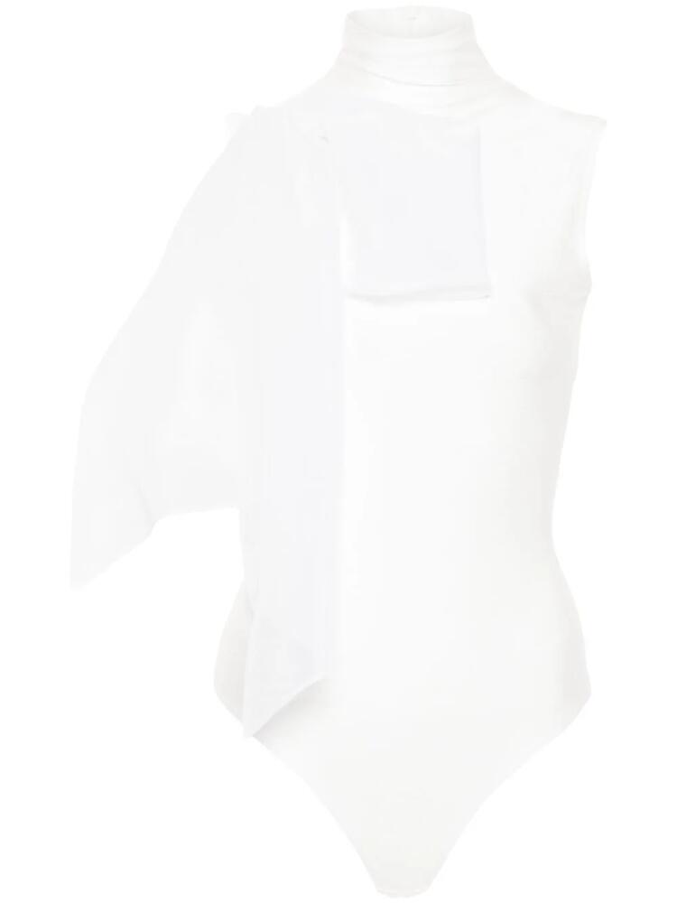 Atu Body Couture draped-detail bodysuit - White Cover