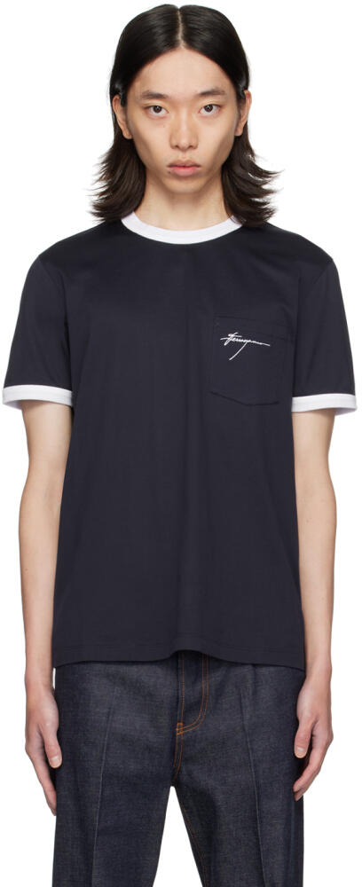 Ferragamo Navy Mako T-Shirt Cover