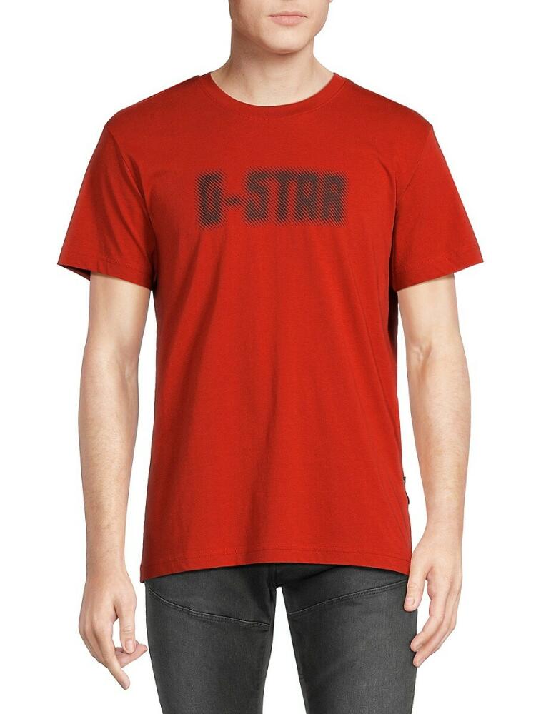 G-Star RAW Men's Dotted Logo Tee - Red Cover