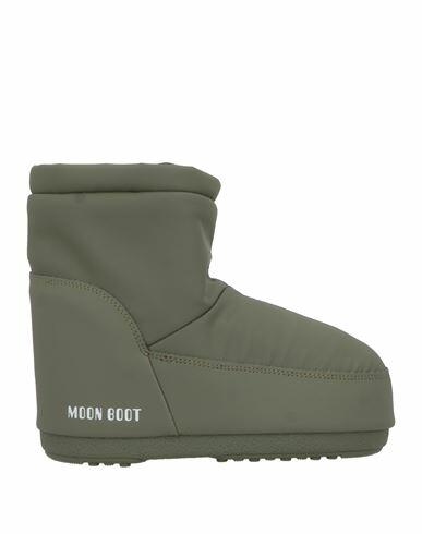 Moon Boot Woman Ankle boots Military green Textile fibers Cover