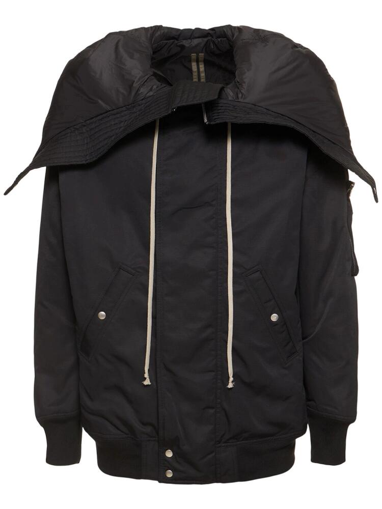 RICK OWENS DRKSHDW Hooded Nylon Bomber Jacket Cover