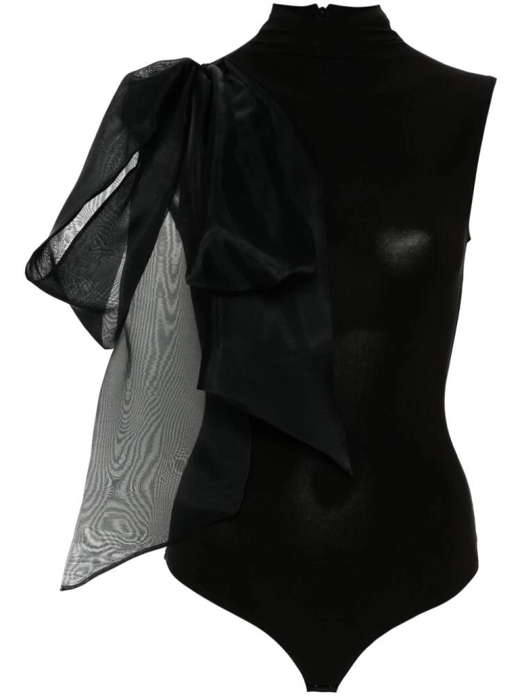 Atu Body Couture draped-detail bodysuit - Black Cover