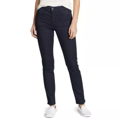 Eddie Bauer Women's Elysian Slim Straight High Rise Jeans Cover