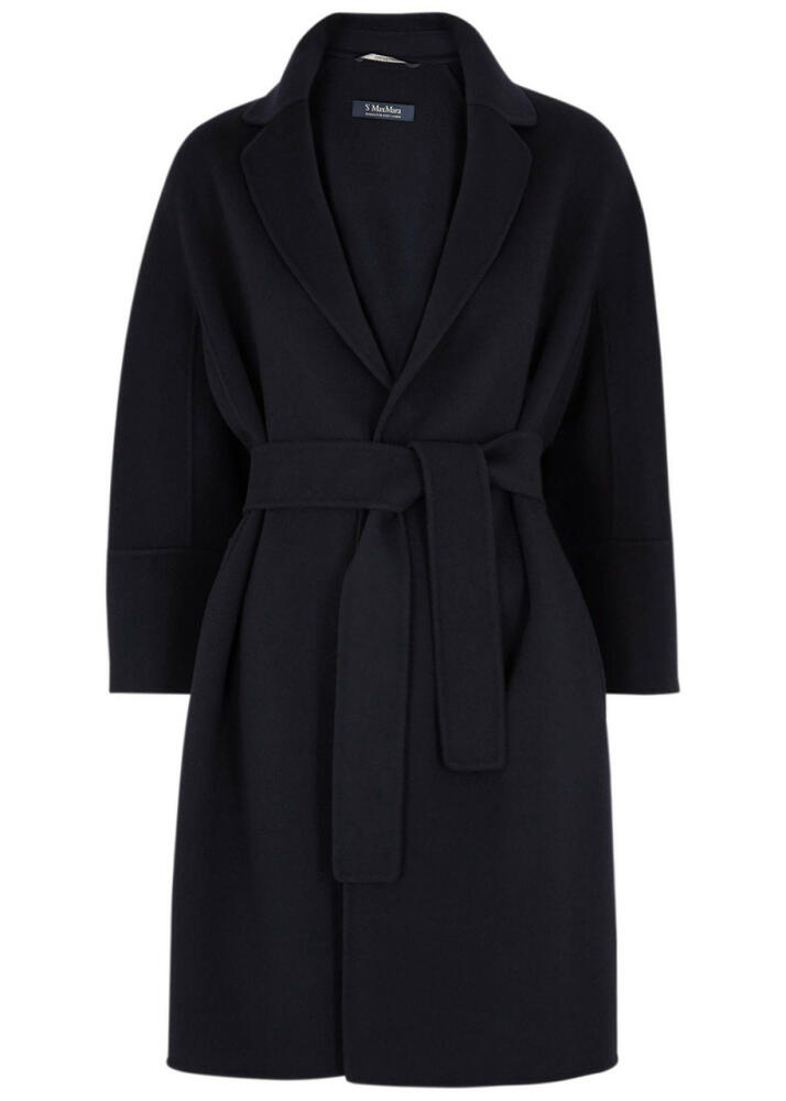 S Max Mara Arona Wool Jacket - Navy Cover