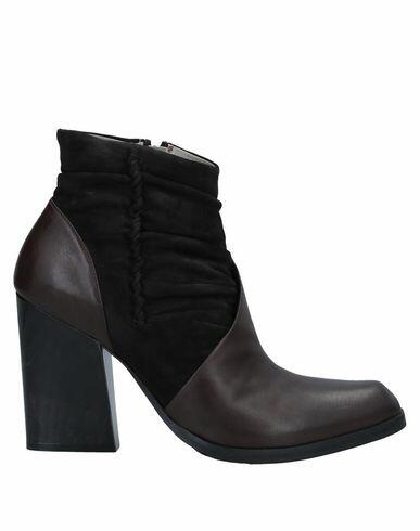 Malloni Woman Ankle boots Dark brown Soft Leather Cover