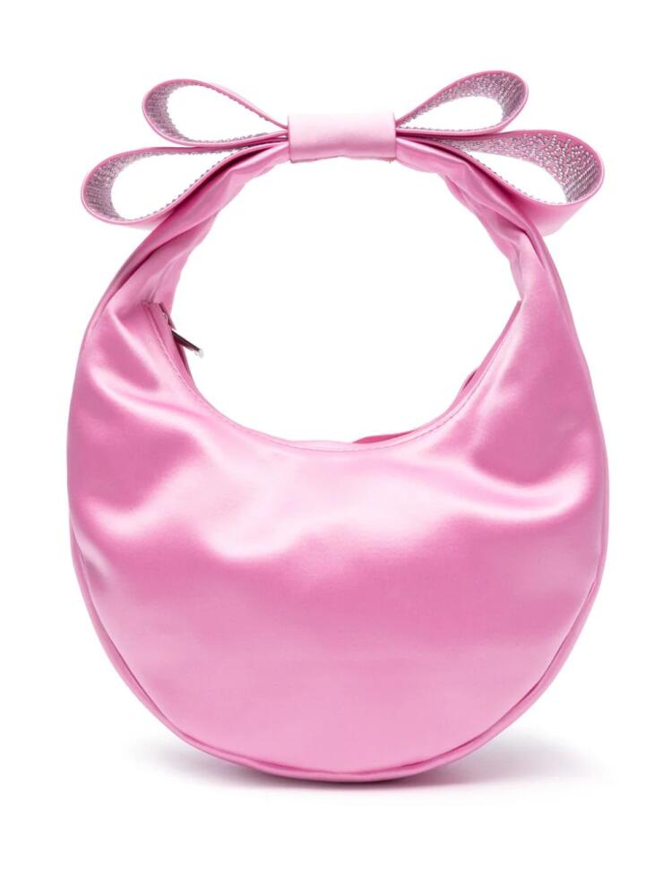 MACH & MACH small Cadeau satin tote bag - Pink Cover