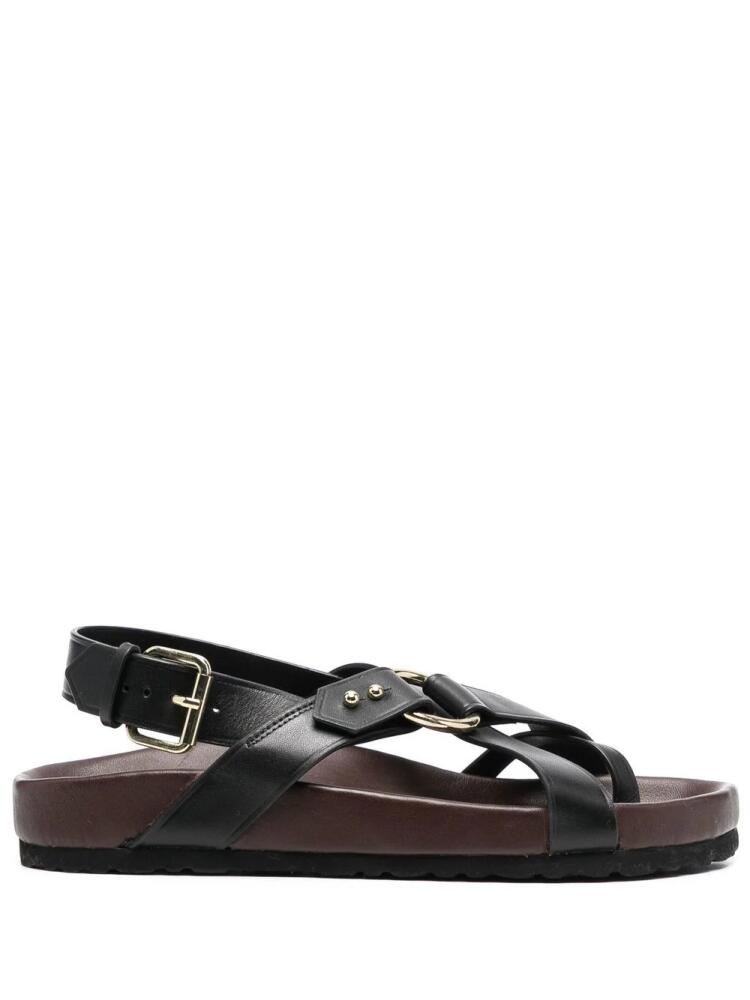 Soeur Mexico leather sandals - Black Cover