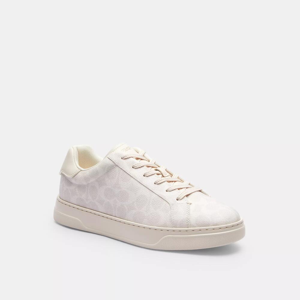 Coach High Line Sneaker In Signature Canvas Cover