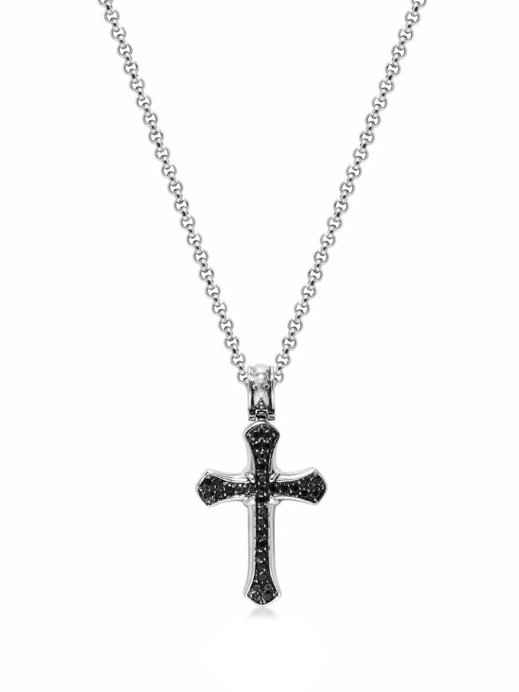 Nialaya Jewelry cross-pendant chain necklace - Black Cover