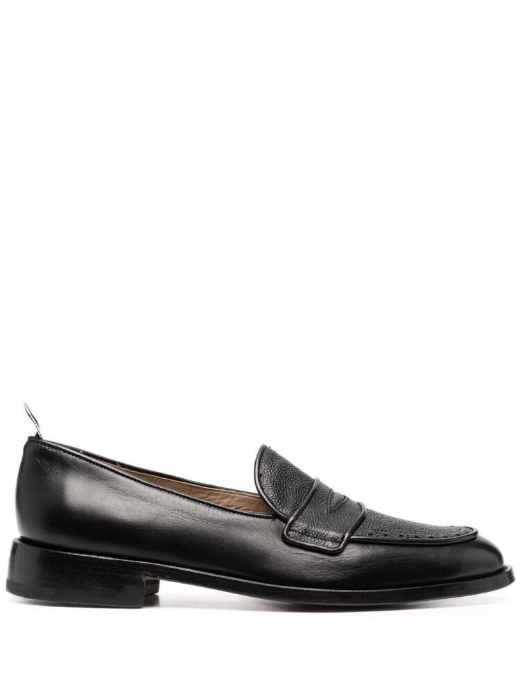 Thom Browne RWB-tag penny loafers - Black Cover