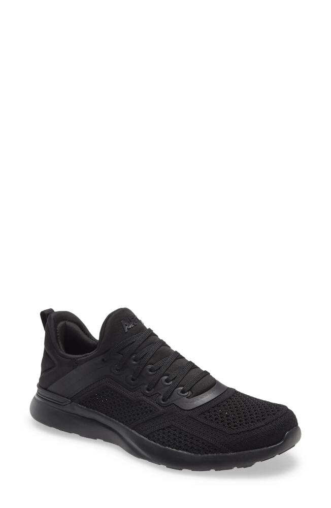 APL TechLoom Tracer Knit Training Shoe in Black /Black Cover