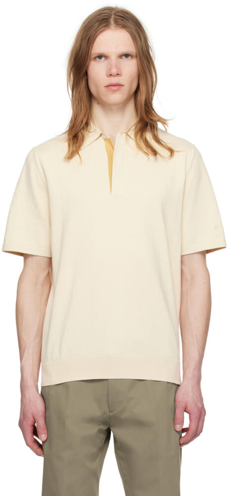 Paul Smith Beige Embroidered Polo Cover