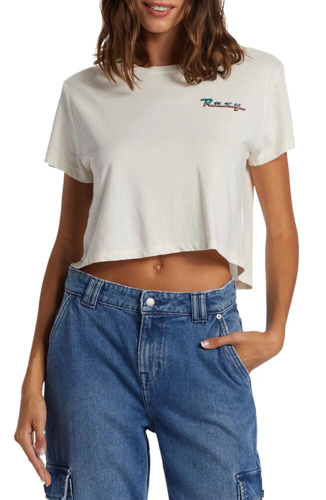 Roxy Baja Cali Crop T-Shirt in Egret Cover