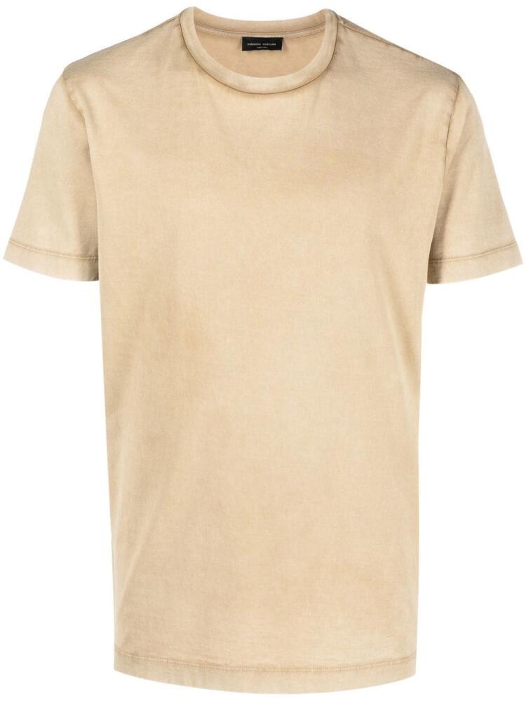 Roberto Collina round neck cotton T-shirt - Neutrals Cover