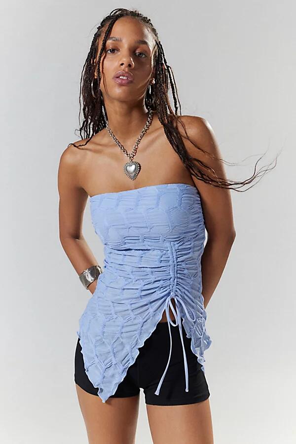 Silence + Noise Remy Textured Tube Top in Sky Cover