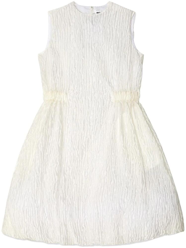 Noir Kei Ninomiya crinkled sleeveless minidress - White Cover