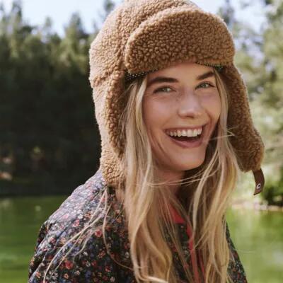 The Great. + Eddie Bauer The Plush Trapper Hat Cover