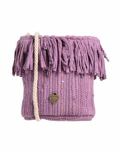 Mia Bag Woman Cross-body bag Purple Cotton Cover