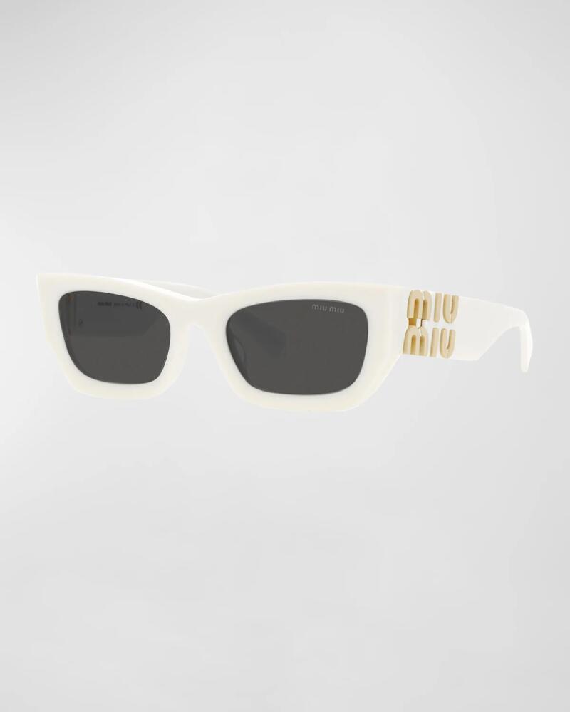 Miu Miu Logo Rectangle Acetate Sunglasses Cover