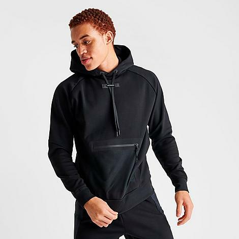 On Men's Running Core Tech Pullover Hoodie in Black/Black Cover