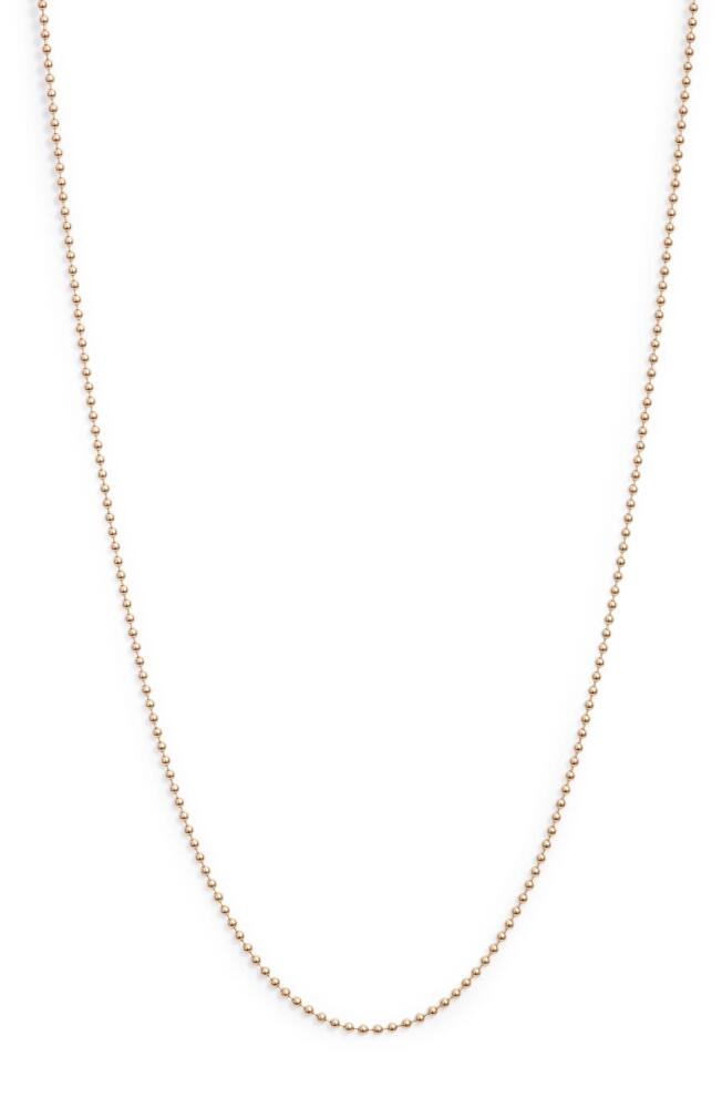 Anzie Mini Ball Chain Necklace in Yellow Gold Cover