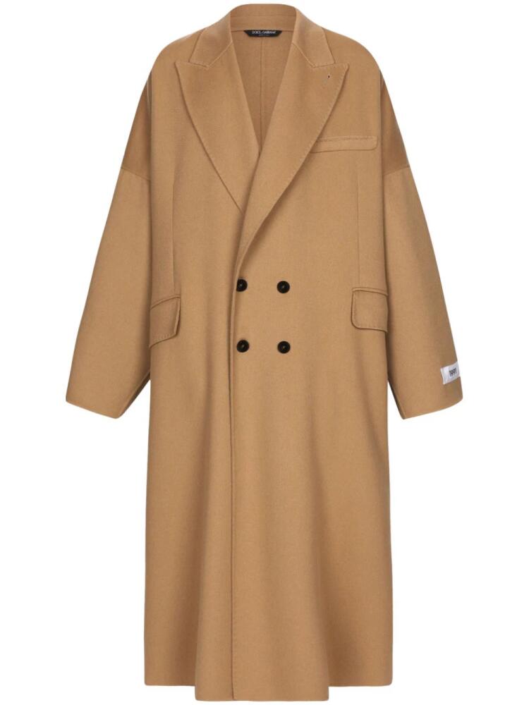 Dolce & Gabbana Re-Edition S/S 1991 double-breasted cashmere coat - Neutrals Cover