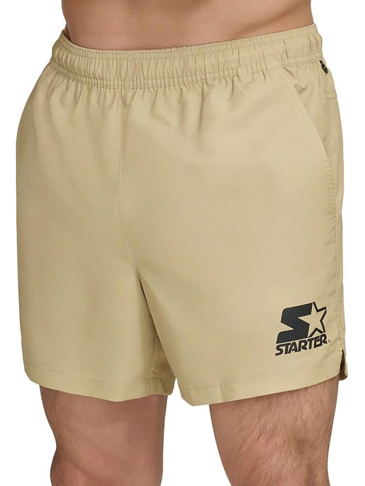 Starter Men's Logo Volleyball Shorts - Gold Cover