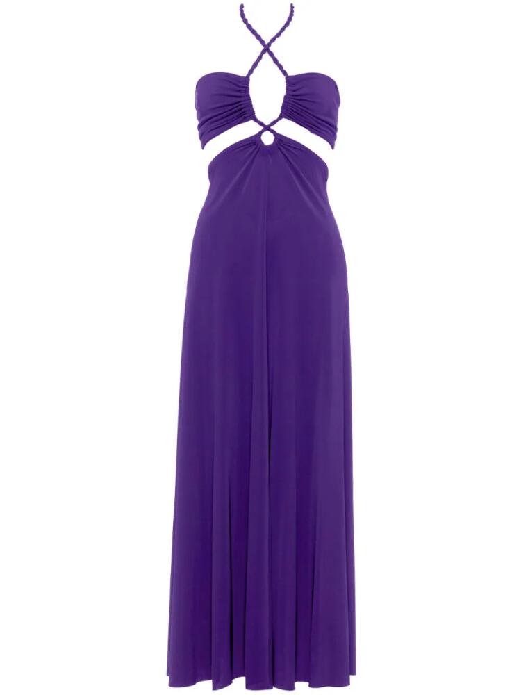 ERES Tina halterneck maxi dress - Purple Cover