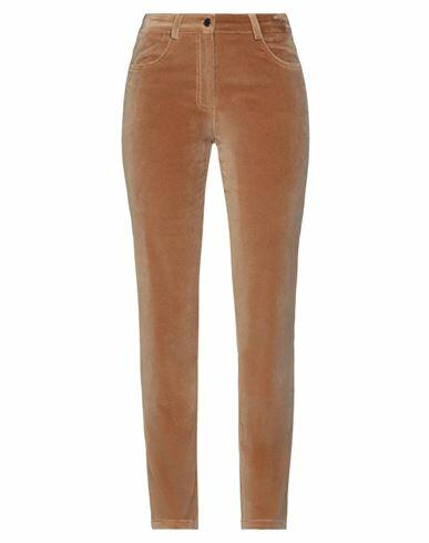 Kiton Woman Pants Camel Cotton, Elastane Cover