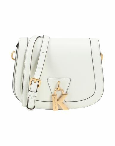 Karl Lagerfeld Woman Cross-body bag Off white Cow leather Cover