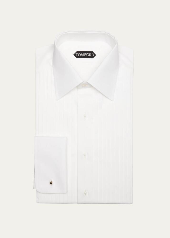 TOM FORD Men's Plisse Formal Dress Shirt Cover