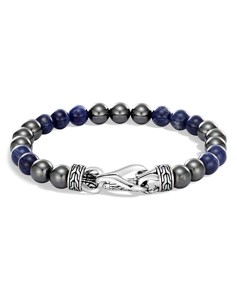 John Hardy Sterling Silver Classic Chain Sodalite & Hematite Beaded Bracelet Cover