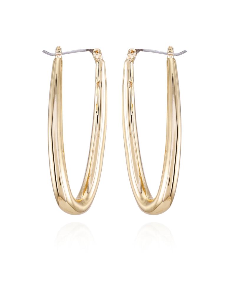 Vince Camuto Gold-Tone Oval Hoop Earrings - Gold Cover