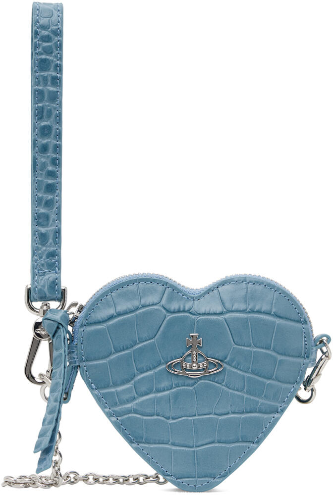 Vivienne Westwood Blue Heart Wristlet Pouch Cover