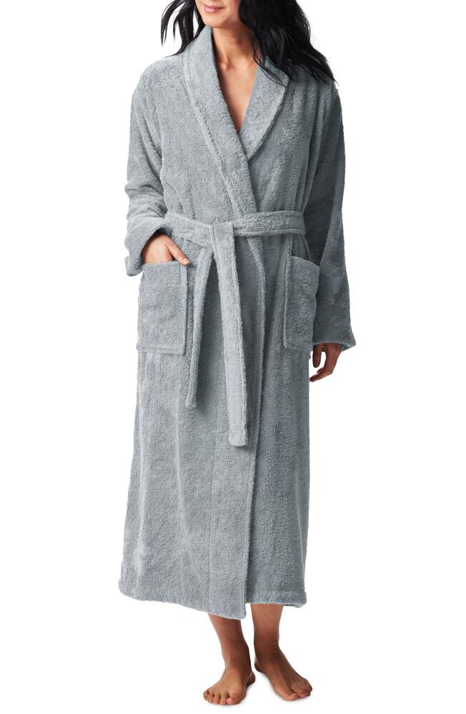 Coyuchi Gender Inclusive Cloud Loom™ Organic Cotton Robe in Palest Ocean Cover