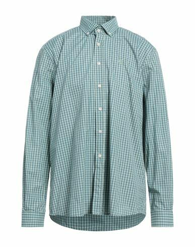 North Sails Man Shirt Light green Cotton, Elastane Cover