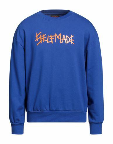 Self Made By Gianfranco Villegas Man Sweatshirt Blue Cotton Cover