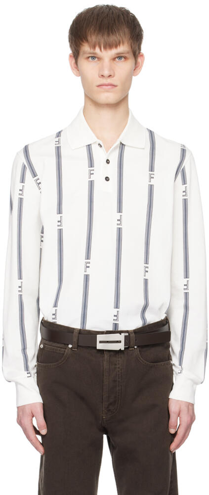 Ferragamo Off-White College Stripes Polo Cover