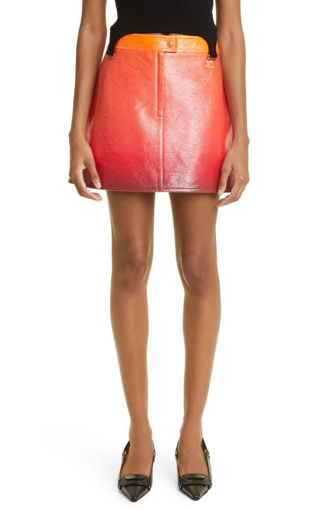 Courrèges Ombré Sunset Vinyl Skirt in Gradient Sunset Cover