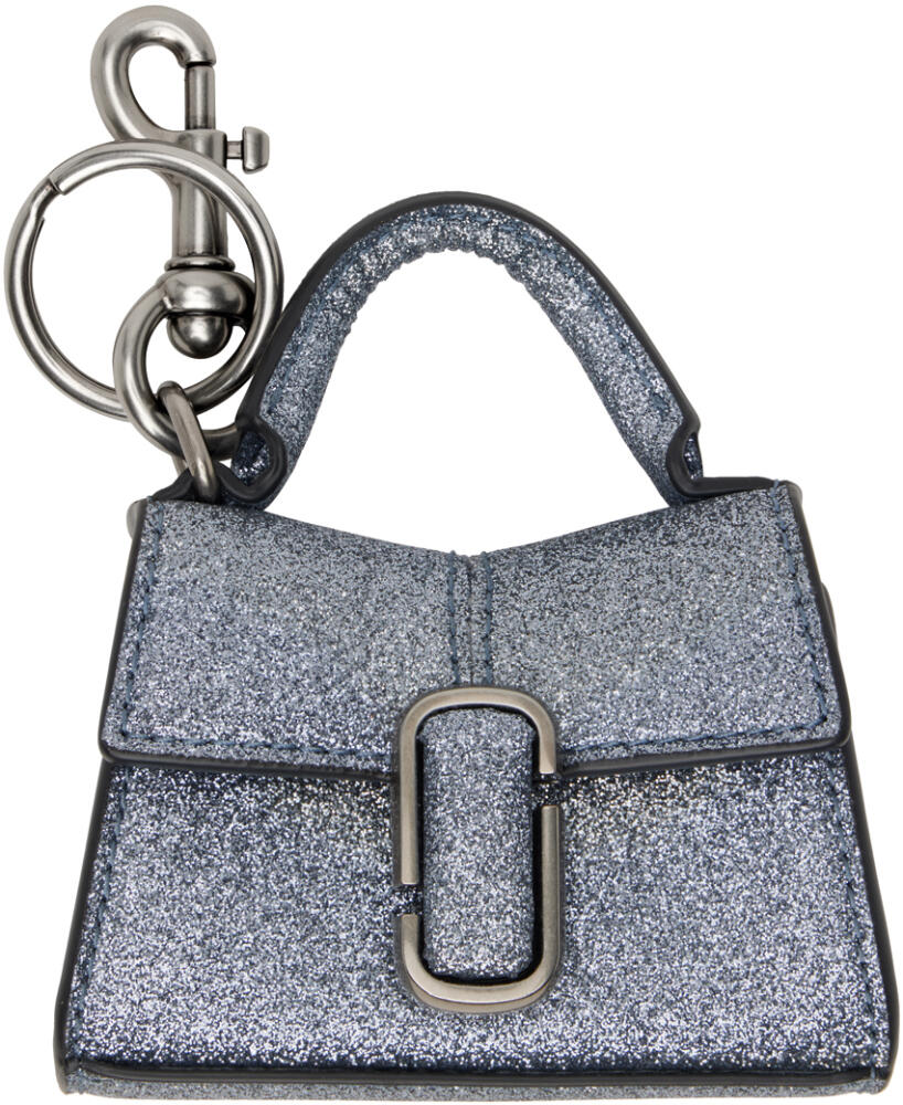 Marc Jacobs Blue 'The Galactic Glitter Nano St. Marc' Keychain Cover