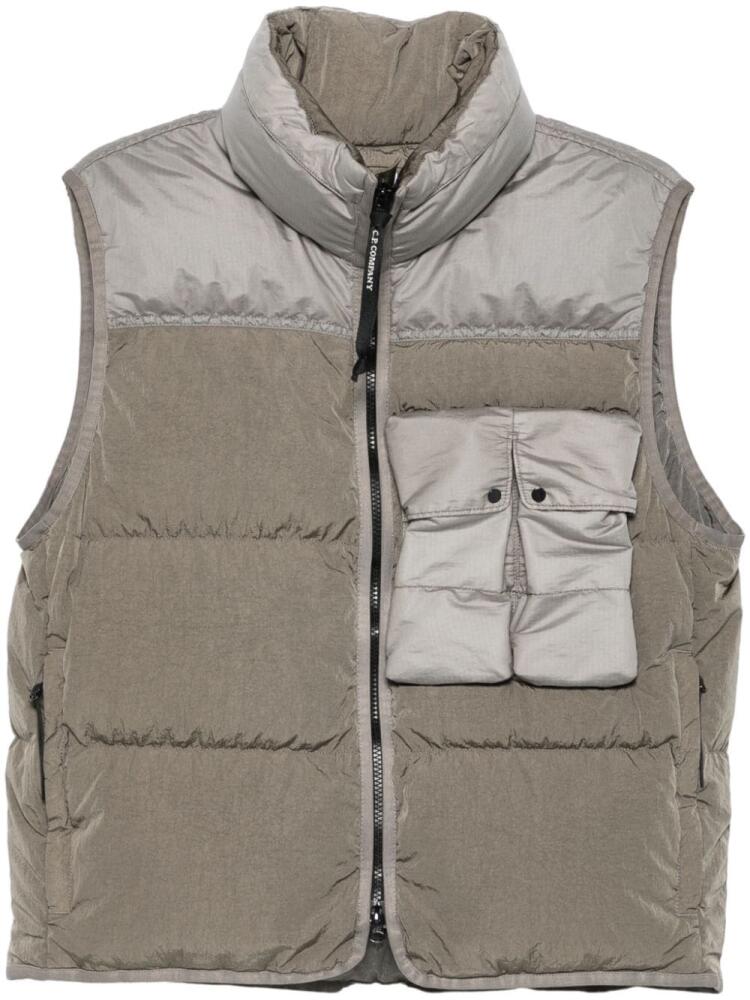 C.P. Company Chrome-R down vest - Grey Cover