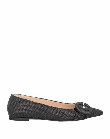 Giulia Neri Woman Ballet flats Black Textile fibers Cover