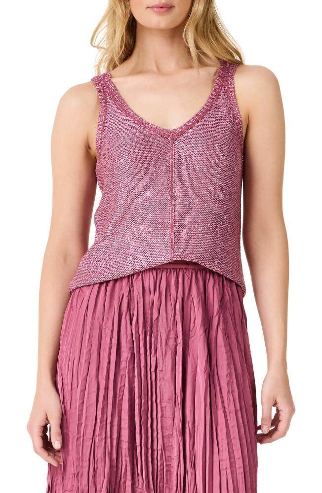 NIC+ZOE Subtle Sparkle Sweater Tank in Terra Cover