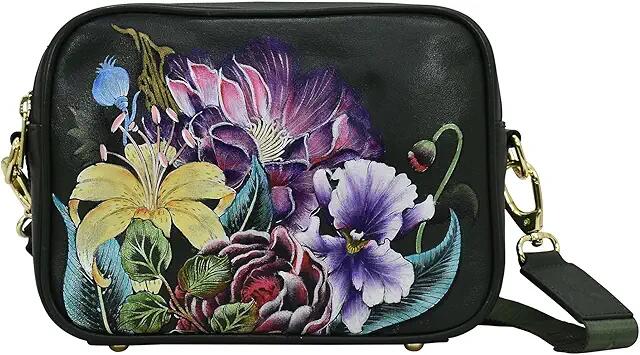 Anuschka Twin Top Messenger 704 (Vintage Floral) Bags Cover