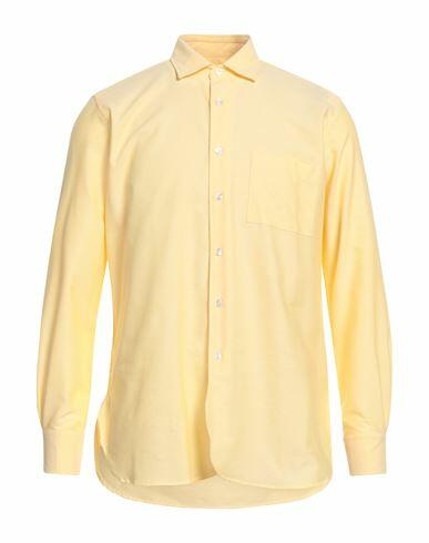 Bagutta Man Shirt Yellow Cotton Cover