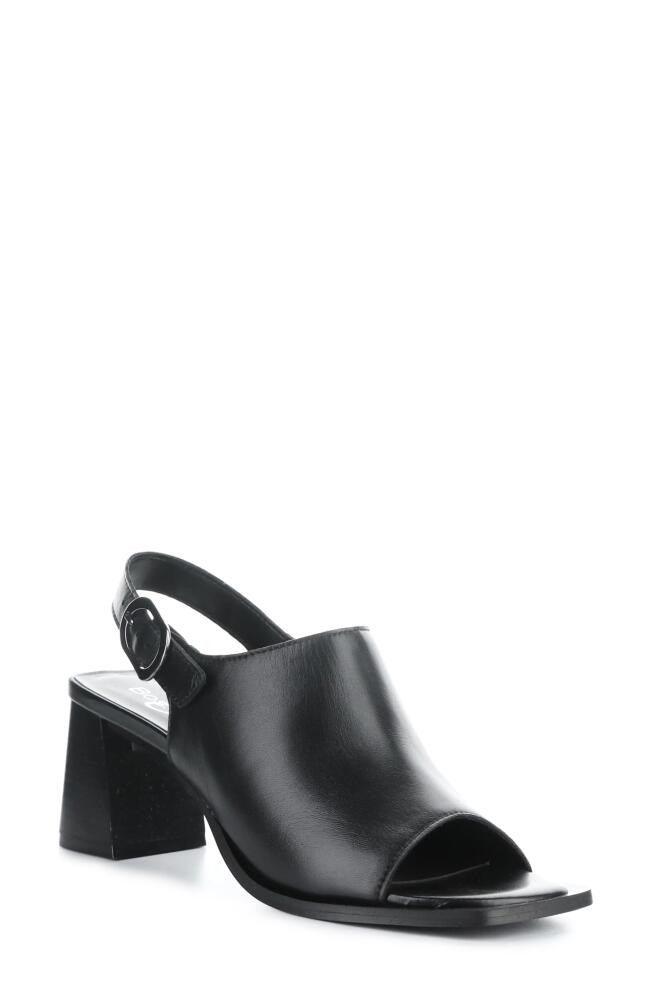 Bos. & Co. Bibi Slingback Sandal in Black Nappa Cover