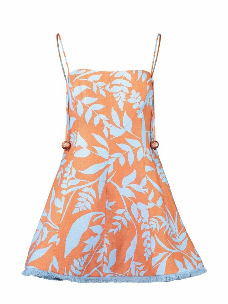 Alexis Christy linen mini dress - Orange Cover