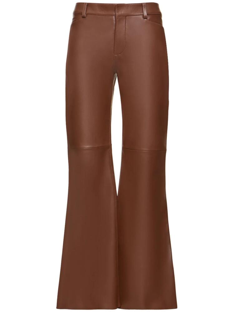 CHLOÉ Classic Nappa Leather Flared Pants Cover