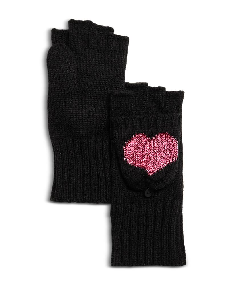 Aqua Heart Pop Top Mittens - Exclusive Cover